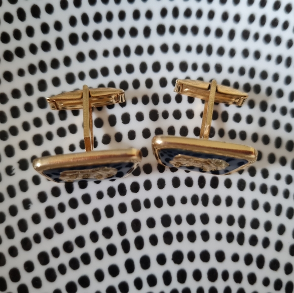 Vintage 1970s LEGA Golden Fleece Cufflinks Excellent Condition Anniversary Gift - Picture 3 of 5